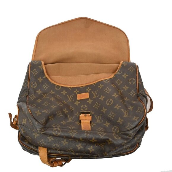 LOUIS VUITTON Saumur 35 Shoulder Bag Monogram Leather BN France M42254 39TA086 - Picture 15 of 16